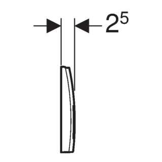 Кнопка смыва Geberit Delta 50 115.135.21.1 хром глянцевый